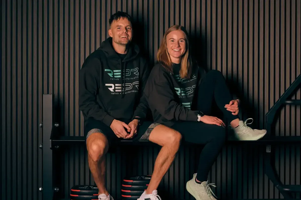 Theodor Bergström och Hilda Lingman i REPR:s studio i Östersund.